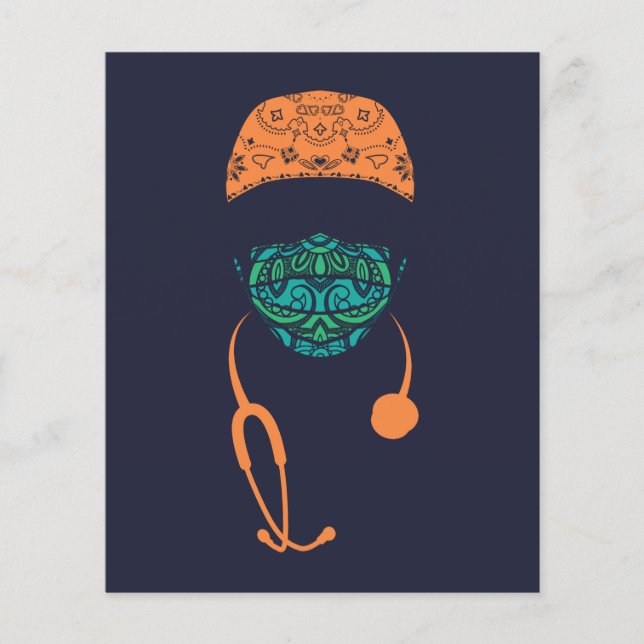 Papier paisley avec masque (Devant)