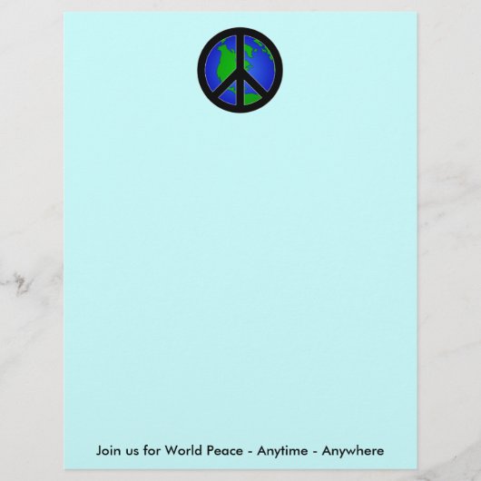 Papier Paix mondiale (Devant)