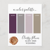 Papier Palette Card 2023, couleur Mariage de prune classi (Devant)