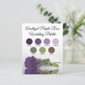 Papier Palette Couleurs Rose Améthyste violet (Debout devant)