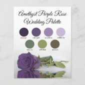 Papier Palette Couleurs Rose Améthyste violet (Devant)