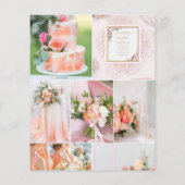Papier Palette de couleurs Mariage blanc et brun (Dos)