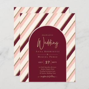 Papier Palette de couleurs Mariage or rose Bourgogne