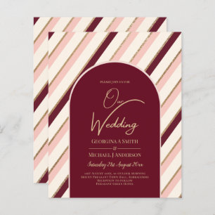 Papier Palette de couleurs Mariage or rose Bourgogne