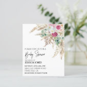 Papier Pampas Boho Grass Floral Aquarelle Budget (Debout devant)