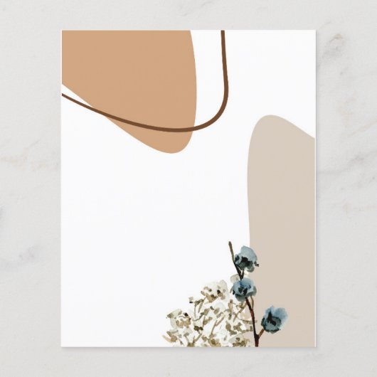 Papier Pampas Boho Grass Genre Reveal Party Invitation (Dos)