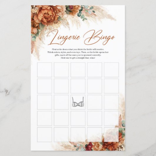 Papier Pampas bordeaux en terre cuite tropicale Lingerie (Devant)