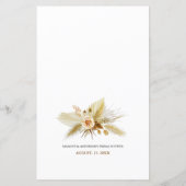 Papier Pampas Grass Bride Conseils et de souhaits Fête de (Dos)