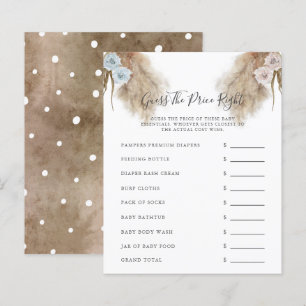 Papier Pampas Grass Genre Reveillez Party Devinez Le Prix