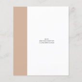 Papier Pampas Grass Mariage Informations d'accueil Lettre (Dos)