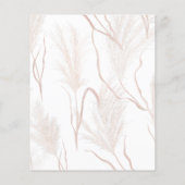 Papier Pampas Grass Terracotta Bridal Show Invitation (Dos)