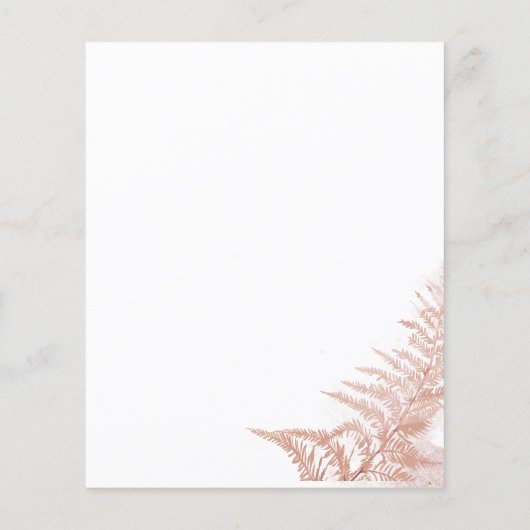 Papier Pampas Grass Terracotta Chic Faire-part de mariage (Dos)