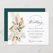 Papier pampas herbe fleur sauvage verdure mariage (Devant / Derrière)