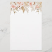 Papier Pampas rose Fête des mariées en herbe Jeu (Dos)