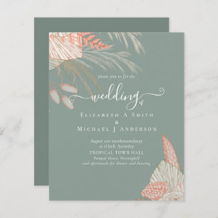 Papier Pampas Tropical Grass Terracotta Mariage