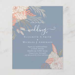 Papier Pampas Tropical Grass Terracotta Mariage