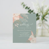 Papier Pampas Tropical Grass Terracotta Mariage (Debout devant)