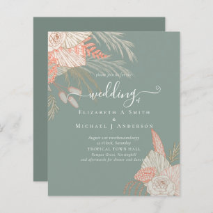 Papier Pampas Tropical Grass Terracotta Mariage