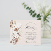 Papier pampass herbe fleur sauvage terre cuite mariage (Debout devant)