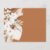 Papier pampass herbe fleur sauvage terre cuite mariage (Dos)