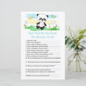 Papier Panda bébé Comment bien connaissez-vous le jeu bab (Debout devant)