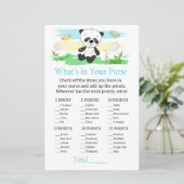 Papier Panda bébé Qu'y a-t-il dans votre sac à main (Debout devant)