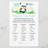 Papier Panda bébé Qu'y a-t-il dans votre sac à main (Devant)