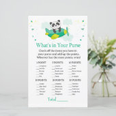 Papier Panda mignonne Qu'y a-t-il dans votre sac à main (Debout devant)