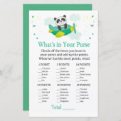 Papier Panda mignonne Qu'y a-t-il dans votre sac à main (Devant / Derrière)