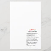 Papier Panda rose Baby shower jeu (Dos)