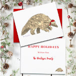 Papier Pangolin Cute Père Noël Espèces en voie de dispari<br><div class="desc">Le pangolin est une espèce en danger critique d'extinction à cause du trafic illégal d'animaux. Voici une chance de mettre en valeur cette jolie fourmi très rare à Noël. Ce pangolin festif aux teintes vibrantes et colorées, montre l'armure corporelle complexe du pangolin portant un chapeau de Père Noël. Cette saison...</div>