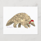 Papier Pangolin Cute Père Noël Espèces en voie de dispari (Devant)