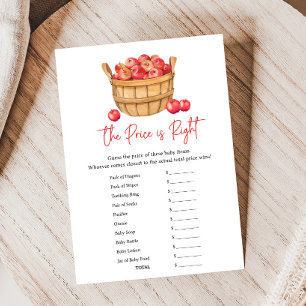 Papier Panier de pommes d'automne pour Baby Shower Jeu le