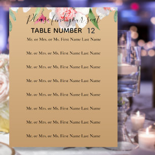 Papier Panneau blanc Narcisse sur Champagne Mariage