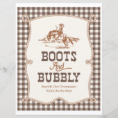 Papier Panneau Chaussures et Bubbly 8x10 (Devant)