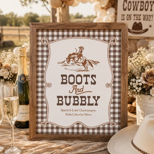 Papier Panneau Chaussures et Bubbly 8x10