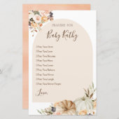 Papier Panneau d'amour Citrouille orange brûlé (Devant / Derrière)