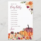 Papier Panneau d'amour Citrouille orange brûlé (Devant)