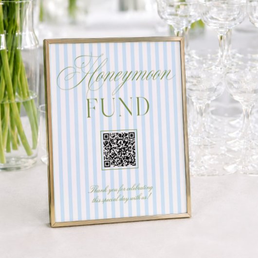 Papier Panneau de code QR du fonds de lune de miel vert s