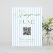 Papier Panneau de code QR du fonds de lune de miel vert s (Debout devant)