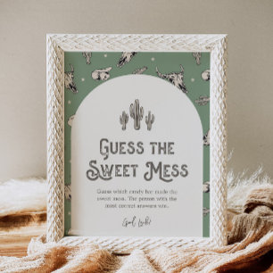 Papier Panneau de douche Green Western Guess the Sweet Me