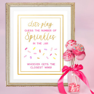 Papier Panneau de jeu d'activité pour fête de donuts avec
