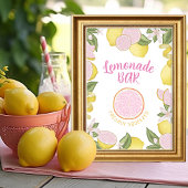 Papier Panneau de la barre d'anniversaire de la limonade