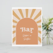 Papier Panneau de la barre solaire rose (Debout devant)