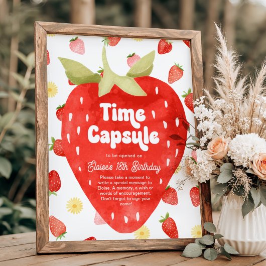 Papier Panneau de la capsule de l'heure du premier annive