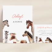 Papier Panneau de la station d'adoption de chevaux
