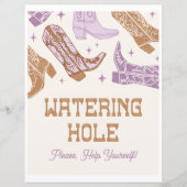 Papier Panneau de la Tanière de la Vachère Violette 8x10 (Devant)