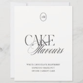 Papier Panneau de mariage à monogramme élégant moderne sa (Devant)
