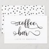 Papier Panneau de Mariage de calligraphie noir blanc (Devant / Derrière)