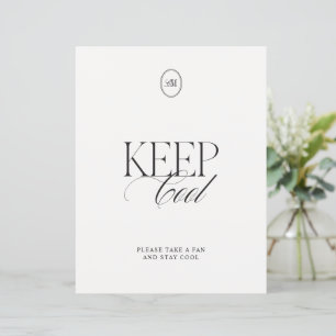 Papier Panneau de mariage ventilateur minimaliste Keep Co